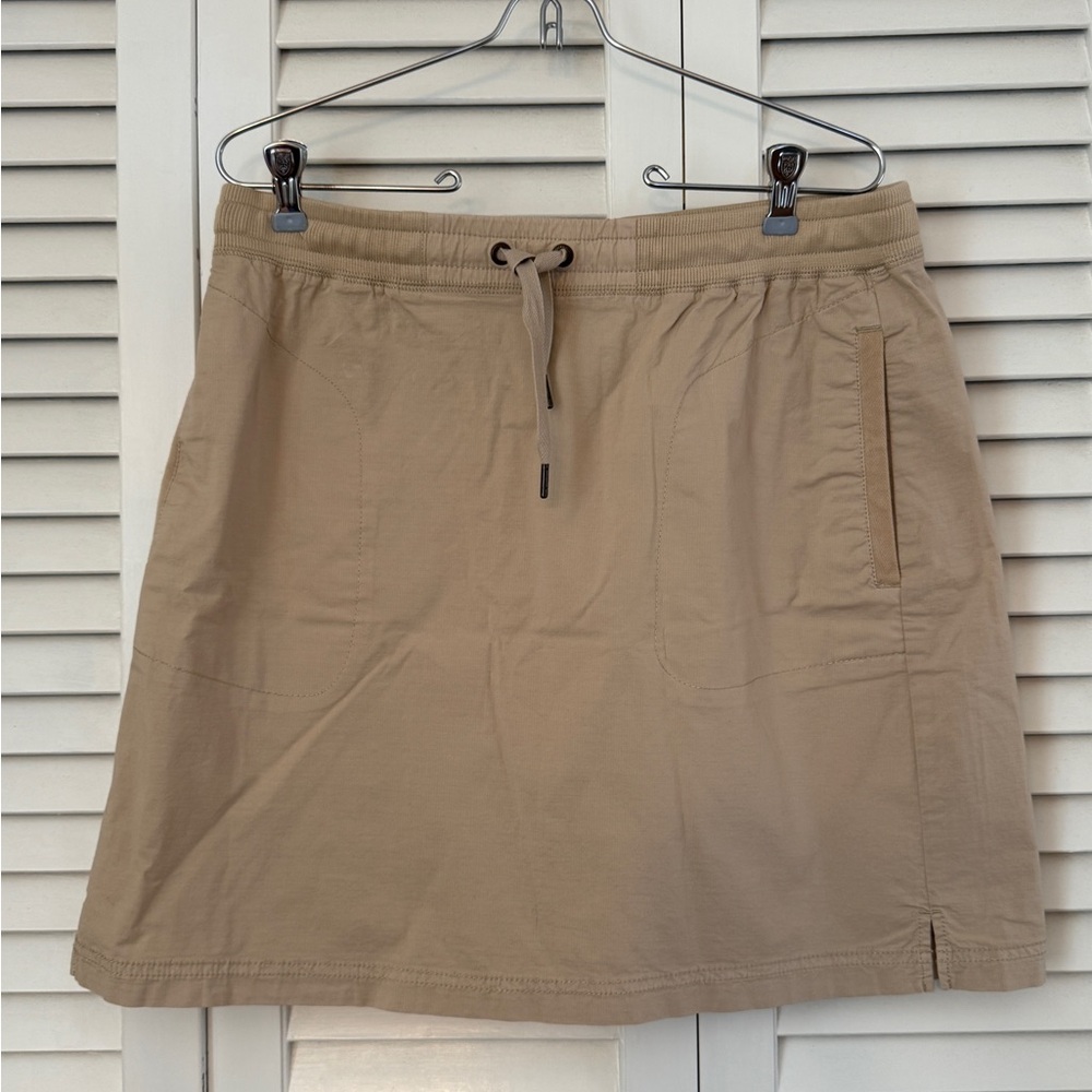 L.L. Bean Women's Stretch Ripstop Pull-On Skirt, Mid-Rise